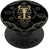 Zodiac Sign Scorpio Astrology Celestial Aesthetic PopSockets Adhesive PopGrip