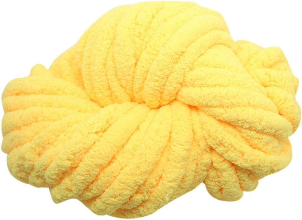 Makaor Knitting Yarn,Worsted Super Coarse Soft Smooth Natural Silk Wool Yarn Knitting Crocheting for DIY Knitting Blanket