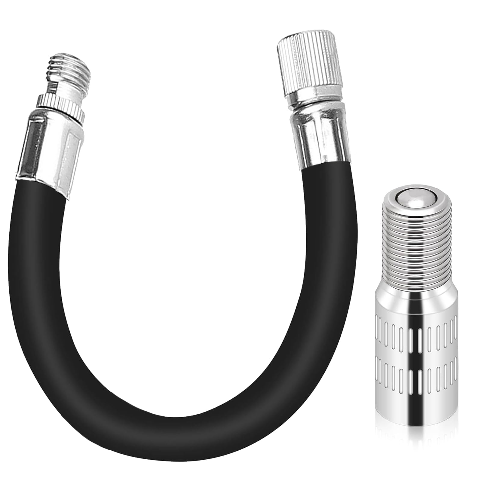Inflatable Valve Adapter and Extender Valve for Xiaomi M365 Pro Pro2 1S Max G30 Tire Extension for Electric Scooter for Motorcycle Road Bike (39mm+140mm Valve extension)