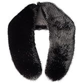 Women's Faux Fur Collar shawl Scarf for Winter Neck Warmer Scarf Wrap Like Real Fur Collar Extra Large