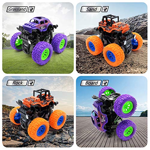 WOCY Monster Trucks for Boys, Monster Truck Toys, Friction Powered Monster Truck Pullback Cars