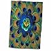 3D Rose Natural Peacock Feather Patterns-As10 Dfr0096-David R. Frazier Hand/Sports Towel, 15 x 22