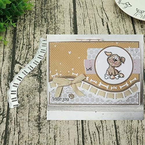 GMgqsago Die cuts S-Shaped Lace Metal Cutting Dies DIY Scrapbooking Album Decor Embossing Stencil - Silver