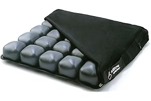 ROHO MOSAIC Cushion, Standard, Inflatable Seat Cushion for Office Chair, Wheelchair, Cars, Home Living, & Back Pain Support, Adjustable Cushion with Stretchable Cover & Non-Skid Bottom, 18" x 18"