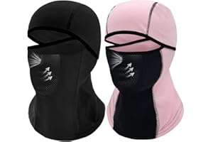 OUTRIP Breathable Kids Balaclava Ski Mask (2 Pack), Fleece Winter Face Mask for Cold Weather Boys Girls - Children Windproof Hat