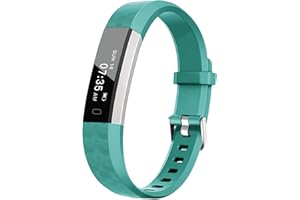 BIGGERFIVE Slim Fitness Tracker Watch for Kids Girls Boys Teens, Waterproof Activity Tracker with Pedometer, Calorie and Step Counter, Sleep Monitor, Silent Alarm Clock
