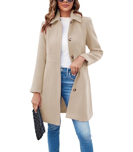 Amazon.com: Women's Wool & Pea Coats Womens Peacoat Winter Single