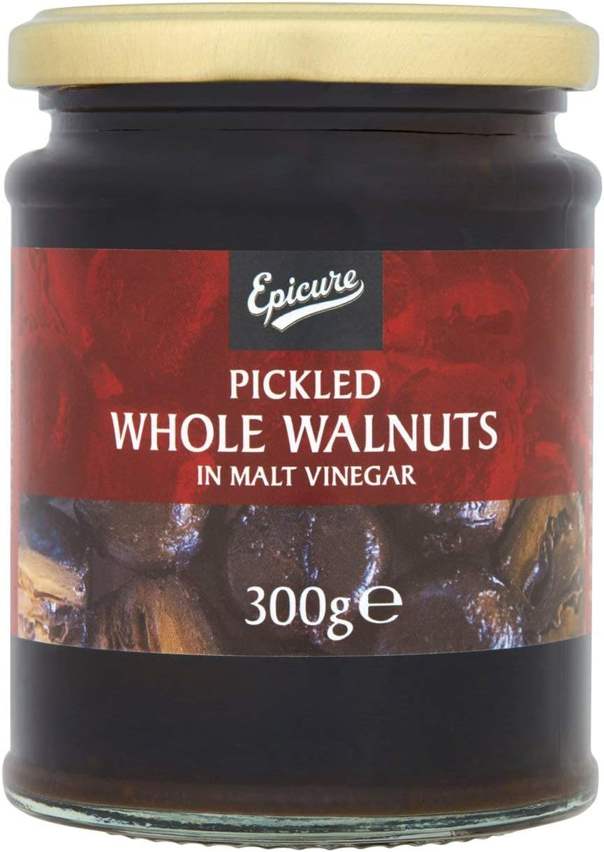 Epicure Pickled Whole Walnuts in Malt Vinegar 1x300g Amazon.co.uk Grocery