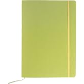 Fabriano Ecoqua Plus Stitch-Bound Notebook, 8.3" x 11.7", A4, Dotted, Lime