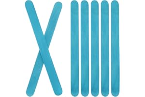 DMiotech 200 Pack 4.5" x 0.35" Wood Craft Sticks Strong Natural Birch Sticks Paint Stir Sticks for Molding Building and Home 