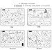 b_odd supplies A Set of 4, Giant Wall Size Coloring Posters for Kids Coloring Book Wall Decals for Kids Room Décor, 29.9