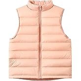 Happy Cherry Down Puffer Vest for Boy Girls Lightweight Water-Resistant Winter Jacket Outwear Kids Fall Sleeveless Coats