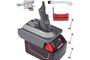 URUN 【Upgraded】 2-in-1 V7/V8 Adapter for Milwaukee 18V Lithium Battery Convert to for Dyson V7/V8 Handheld Vacuum Cleaner Battery Compatible with V7/V8 Animal V7/V8 Vacuum Cleaner