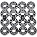 Yellow Jacket Premium Inline Skate Bearings, Roller Skate Bearings, 608, ABEC 11, Black Mamba (Pack of 16)