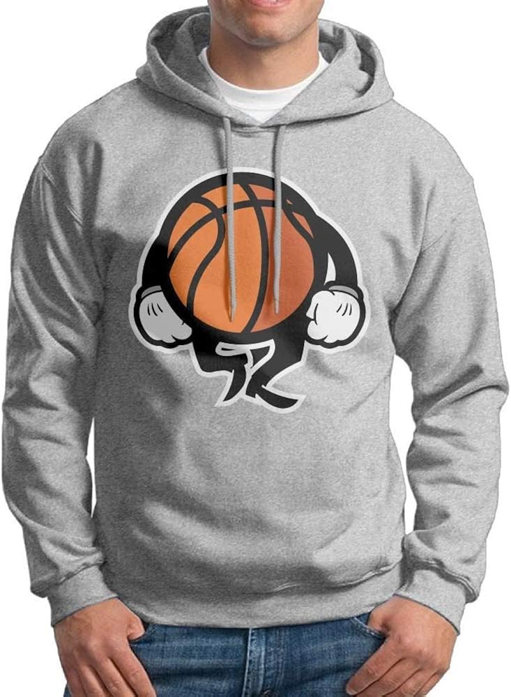 Men's Basketball Print Hoodie Without Pocket Hoodie Amazon.co.uk