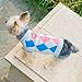 Stinky G Grey Argyle Patterned Sleeveless Dog Pet Sweater Small #10