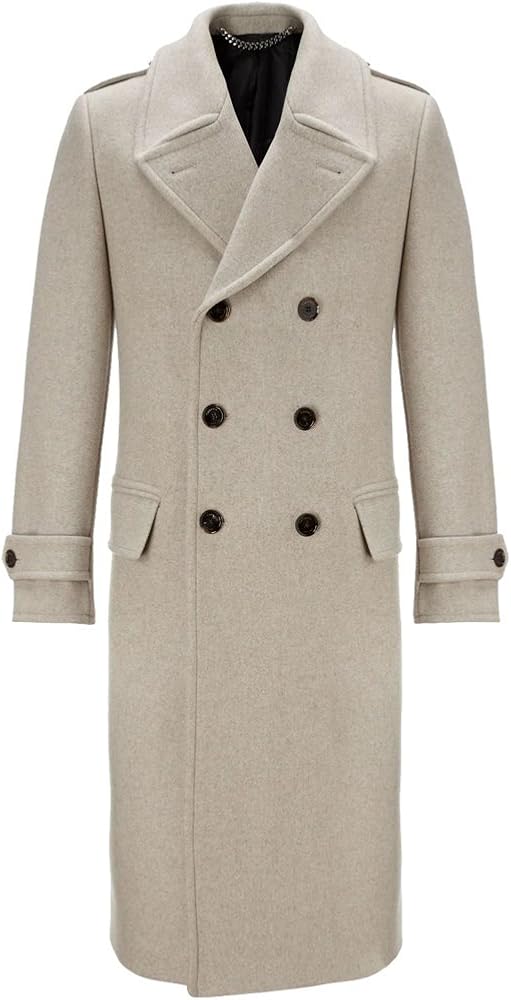 Crombie Great Coat Beige Amazon.co.uk Clothing
