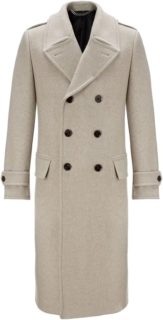 Crombie Great Coat Beige Amazon.co.uk Clothing