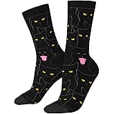 Oxcav Pickles Novelty Socks Crazy Funny Crew Dress Socks For Men Women