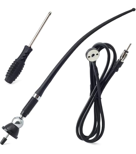 Buy AntennaastsRus - Ade In USA - 4" SILVER Aluinu Antenna Works With P
