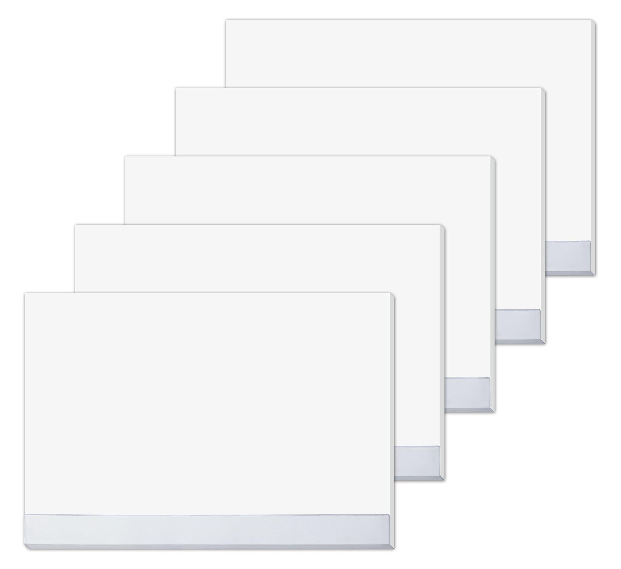 SIGEL HO280 Paper Desk Pad, Blank with Protective Strip, A2 (59.5 x 41 cm) 80gsm, White, 30 Sheets, 5pcs.