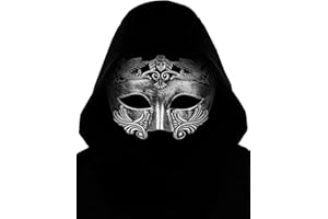 Guayma Steampunk Oni Masquerade Mask for Men/Women Halloween Mardi Gras Venetian Costume Party Prom Ball