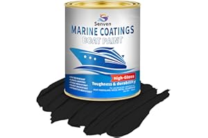 SENVEN Boat Paint 35 Oz Gloss Marine Boat Topside Bottom Enamel Paint for Boats, Wood, Fiberglass, Aluminum, Metals, Oil-Based Epoxy White Black Red Gray Blue