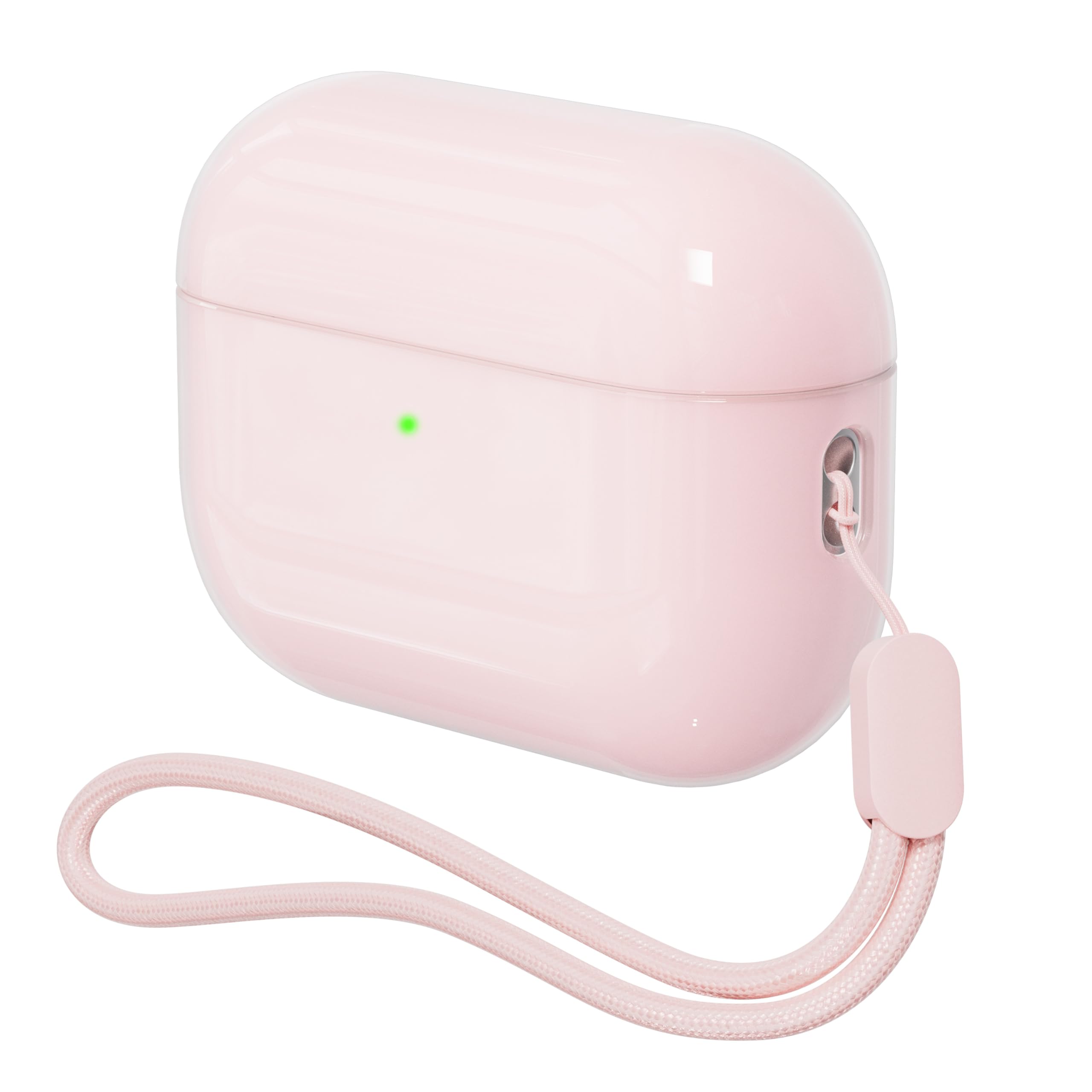 Photo 1 of Case for AirPods Pro 3 Never-Sretch-Out DamonLight Shock-Proof Protective Semi Hard Silicone Case Compatible with Apple Airpods Pro 3rd Generation (Pink)