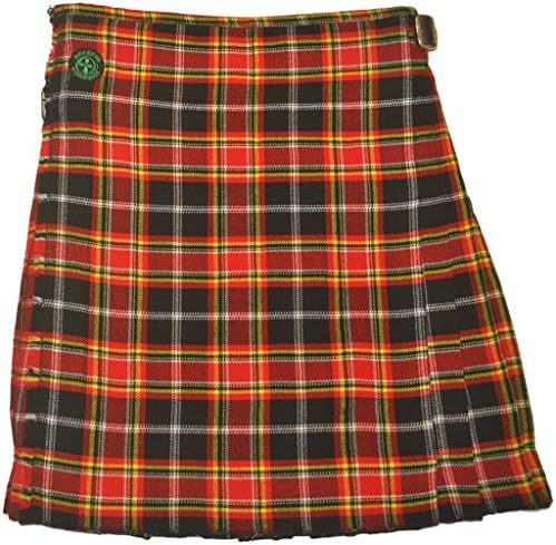 American Highlander Men's Firefighter Tartan Kilt 44 Waist Red/Black/Yellow/White