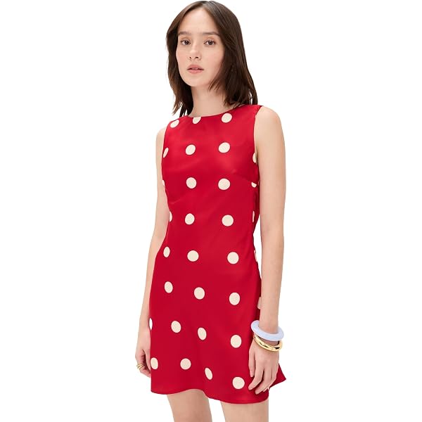 For Love & Lemons Women's Dolly Denim Dot Mini Dress, Indogo, xs at Amazon  Women's Clothing store