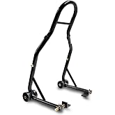 Venom SportBike Motorcycle Stand Lift, Rear Wheel Swingarm Paddle Stand, 850lbs Capacity Universal Paddock Lift Jack Stand, L Adapter, Compatible With Most Yamaha Honda Kawasaki Suzuki BMW Motorcycles