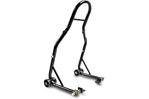 Venom SportBike Motorcycle Stand Lift, Rear Wheel Swingarm Paddle Stand, 850lbs Capacity Universal Paddock Lift Jack Stand, L Adapter, Compatible With Most Yamaha Honda Kawasaki Suzuki BMW Motorcycles