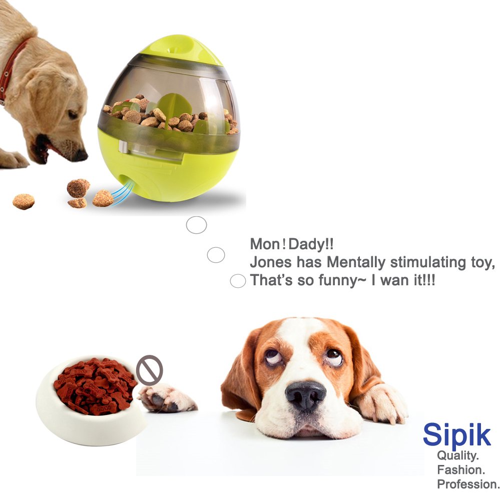 SIPIK Treat Dispensing Dog Toy Dog Toy IQ Treat Ball Pet Food Ball Interactive Treat Kibble Dispensing Dog Food Activity Treat Ball