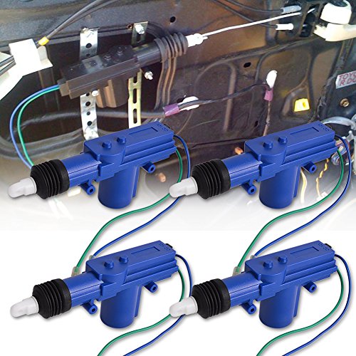 RUNMADE Universal High Power Heavy Duty Door Lock Actuator (4 Pack, Blue) - Thumbnail 2