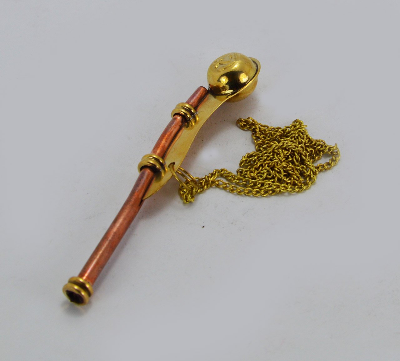 5" Handcrafted Nautical Decor Solid Brass/copper Boatswain (Bosun) Whistle