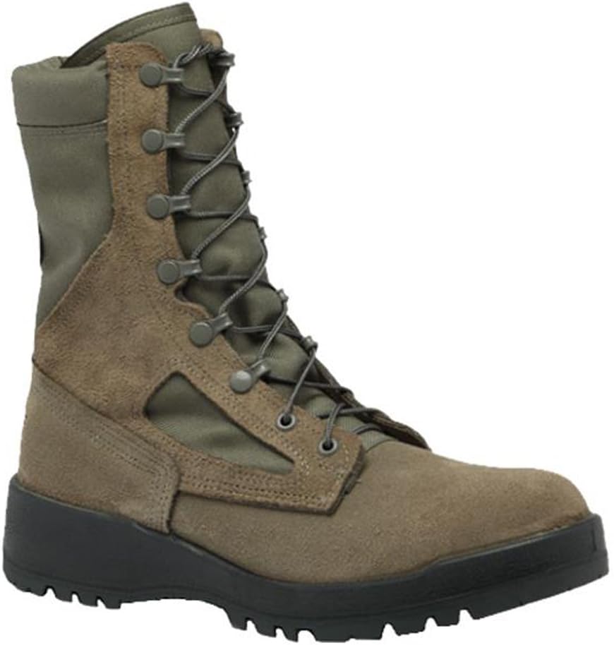 Belleville F600ST Women's Hot Weather Steel Toe Green Olive Leather Boots