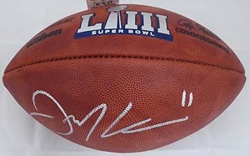 julian edelman autographed football