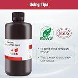 ELEGOO 405nm Rapid Resin 1000G Clear Red LCD UV-Curing Photopolymer view 3