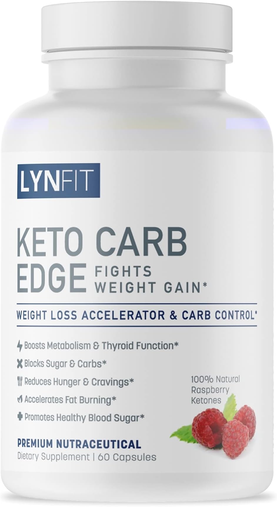 LynFit Nutrition Accelerator Advanced (with Raspberry Ketones, White Kidney Bean Extract, Coleus Forskohlii, & Gugul) — A Natural & Effective Non-GMO Solution for Weight Loss
