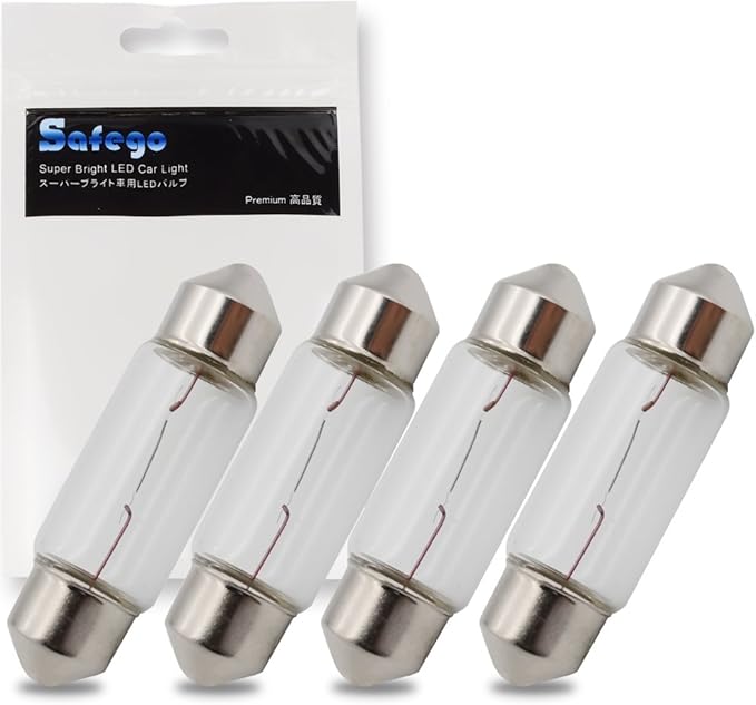 36mm Festoon LED Car Bulb Safego 4pcs C5W 239 Halogen Festoon Car