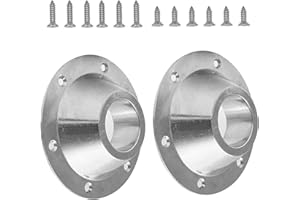 ECOMAID 2 Pack RV Table Base Mount, Aluminum Pedestal Table Base Flange, Table and Floor Mounting Base with 6 Mounting Holes,