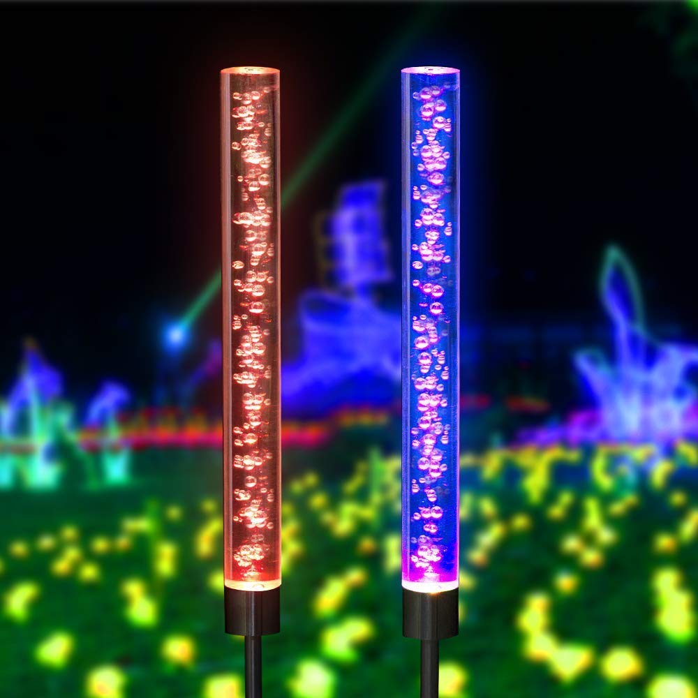 Best 2Pcs Garden Solar Color Lights Outdoor Acrylic