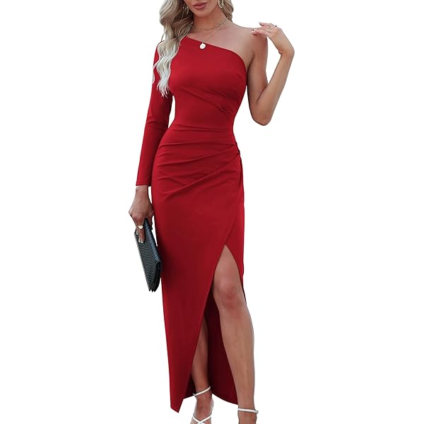 strapless open back dress Yumi Green Velvet Frill One Shoulder Midi Dress With Split Hem – Envy  Boutique main image 1