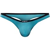 Gregg Homme Men's Voyeur Hyperstretch Microfiber Low Rise Thong, 100604, Teal, L
