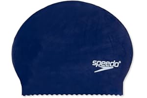 Speedo Unisex Swim Cap Latex, Navy, One Size