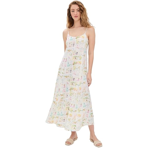 Splendid Women's Cassie Terry Striped Dress, White/Seaport, S at