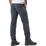 Men's Outdoor Hiking Pants Lightweight and Thick Fleece Cargo Climbing Camping Ski Trousers