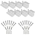 XOOL 2 Sets of Solar Panel Roof Mounting Z-Bracket with Nuts and Bolts for RV, Boat, Roof, Wall and Other Off Gird Roof Installation, Set of 4 Units