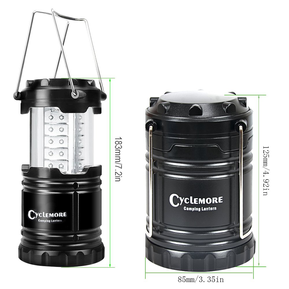 CycleMore 4 Pack,Portable LED Camping Lantern,Outdoor Flashlights.Water Resistant Ultra Bright 30 LED Lantern for Hiking,Emergencies,Hurricanes,Outages,Storms,Camping,Fishing