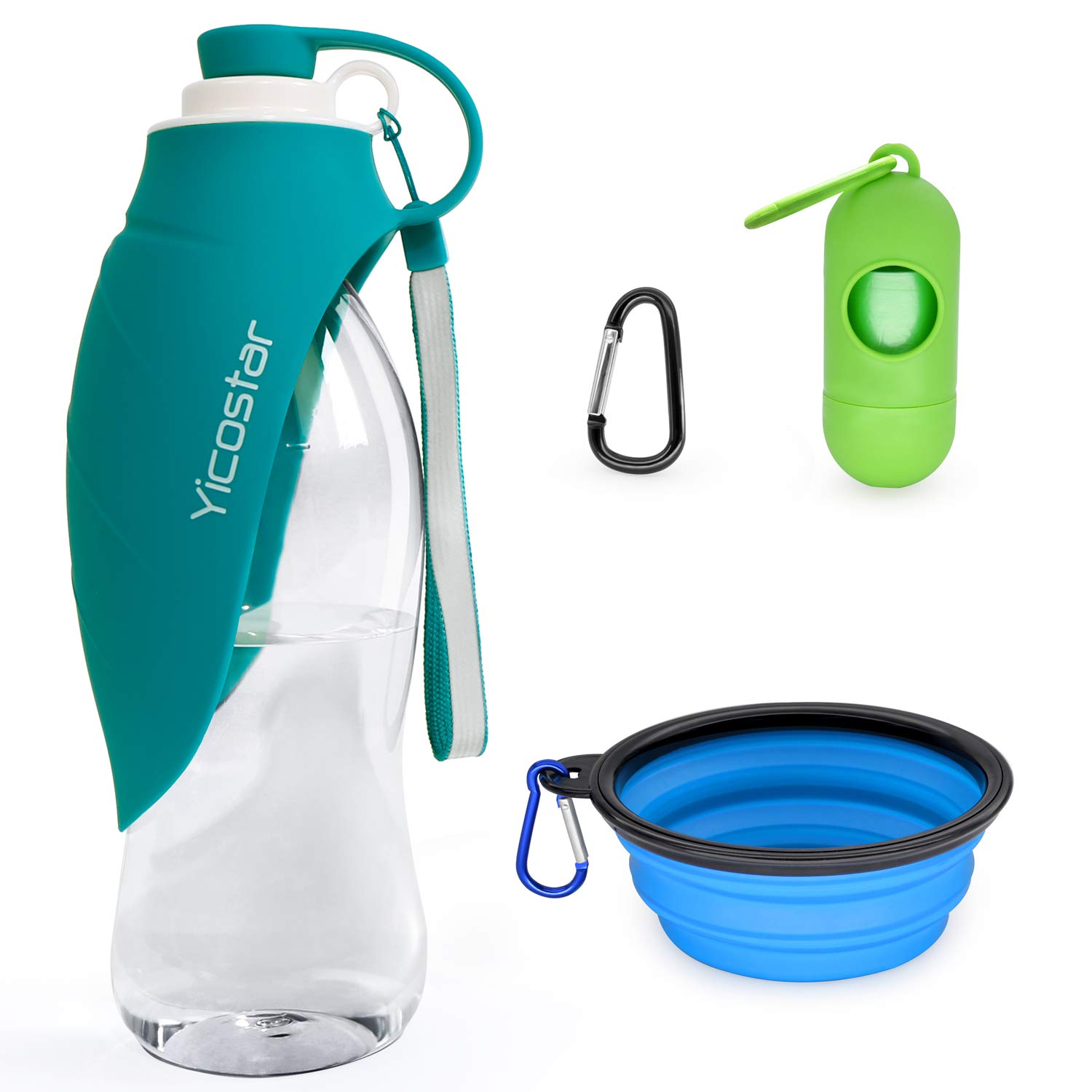 Pet Supplies Yicostar Dog Water Bottle for Walking, 20 Oz Travel Pet